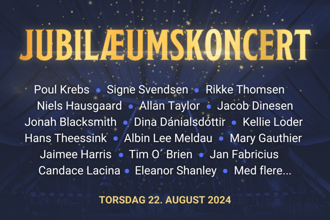 Stor jubilæumskoncert med mange kendte navne